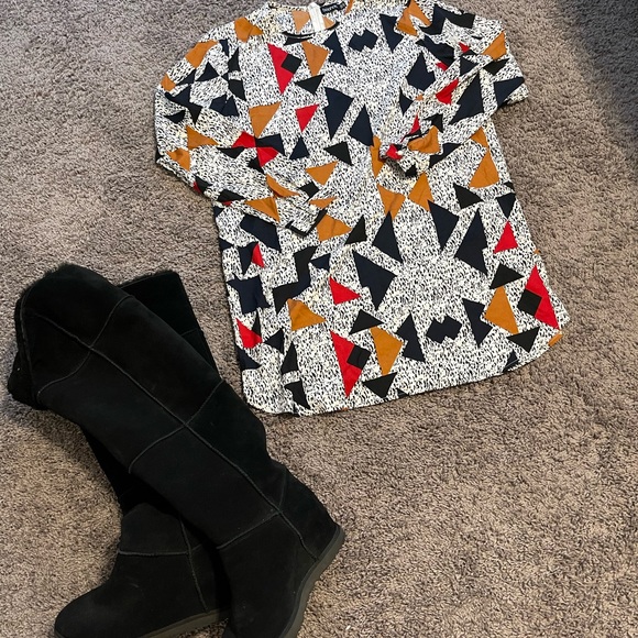 Boohoo size 14 Multi Color Tunic - Picture 3 of 10